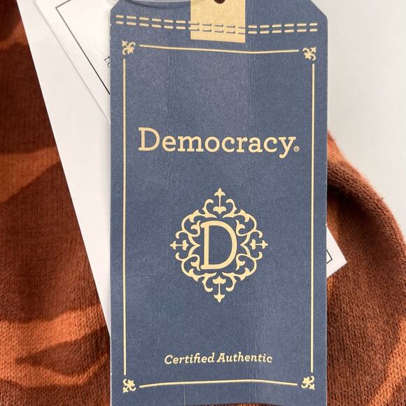 New Democracy Animal Print V-Neck Sweater Plus Size 3X Leopard Zebra Brown - Picture 5 of 7